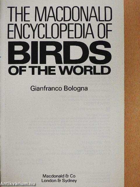 The Macdonald Encyclopedia of Birds of the World