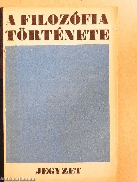 A filozófia története