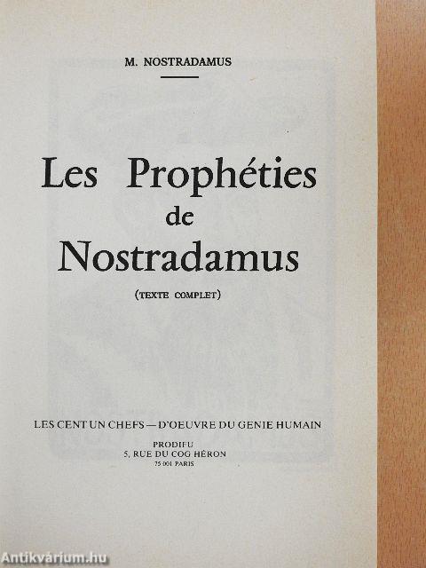 Les Prophéties de Nostradamus