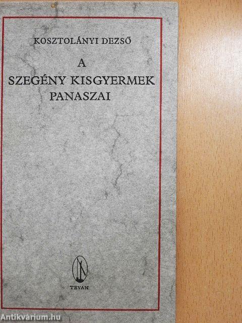 A szegény kisgyermek panaszai