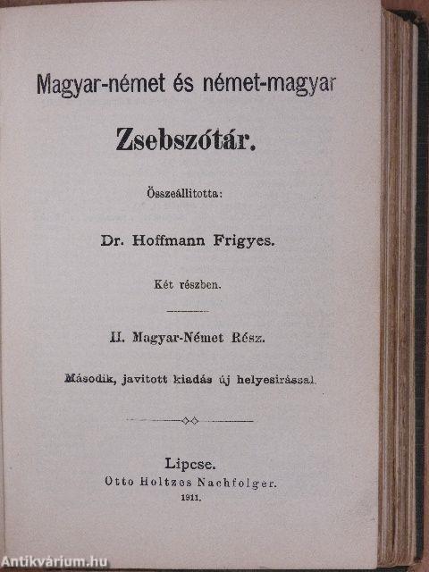 Magyar-német és német-magyar Zsebszótár I-II.