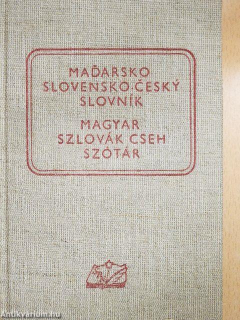 Magyar-szlovák-cseh szótár