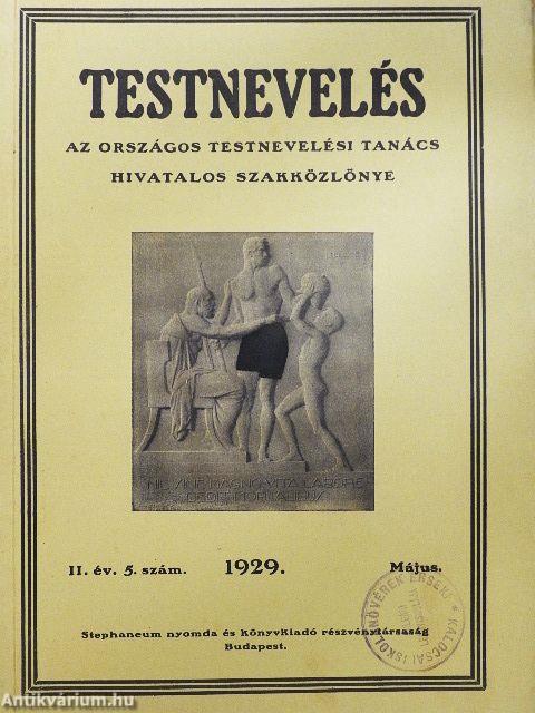 Testnevelés 1929. május