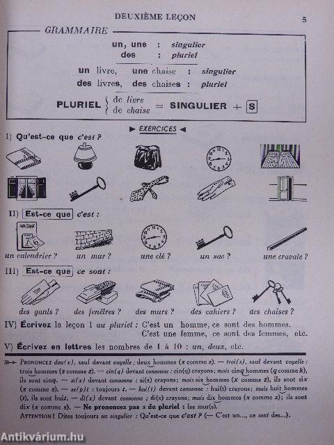 Cours de Langue et de Civilisation Francaises I.