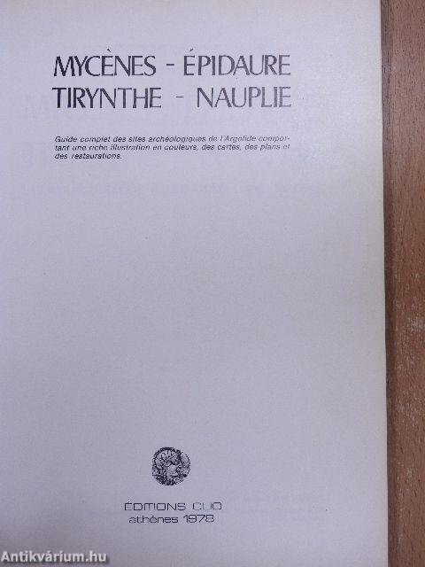 Mycénes-Épidaure-Tirynthe-Nauplie