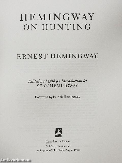 Hemingway on Hunting