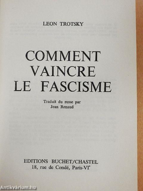 Comment Vaincre le Fascisme