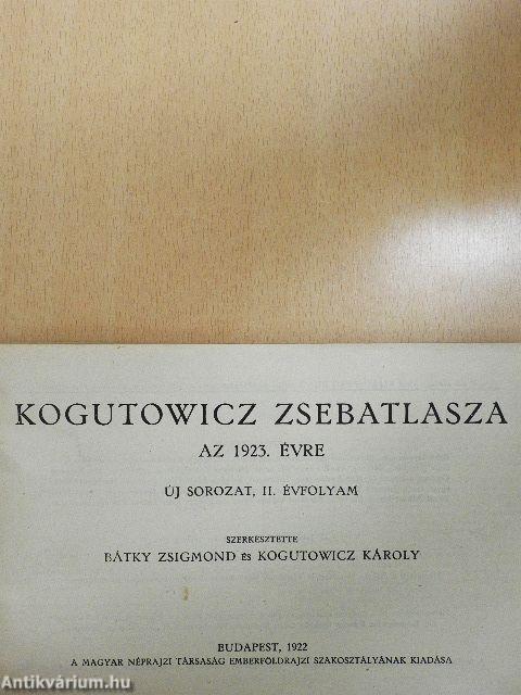 Kogutowicz zsebatlasza az 1923. évre