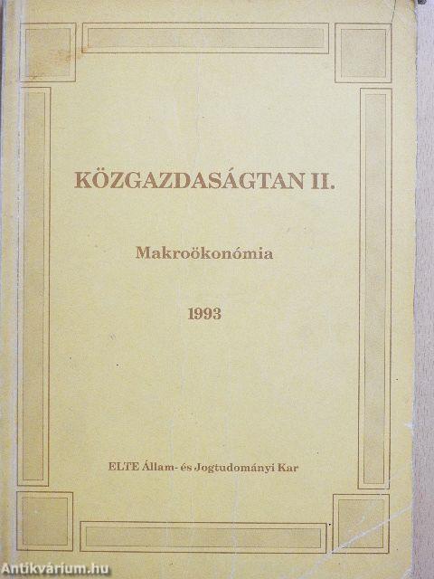 Közgazdaságtan II.