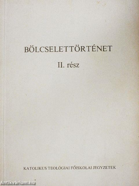 Bölcselettörténet II.