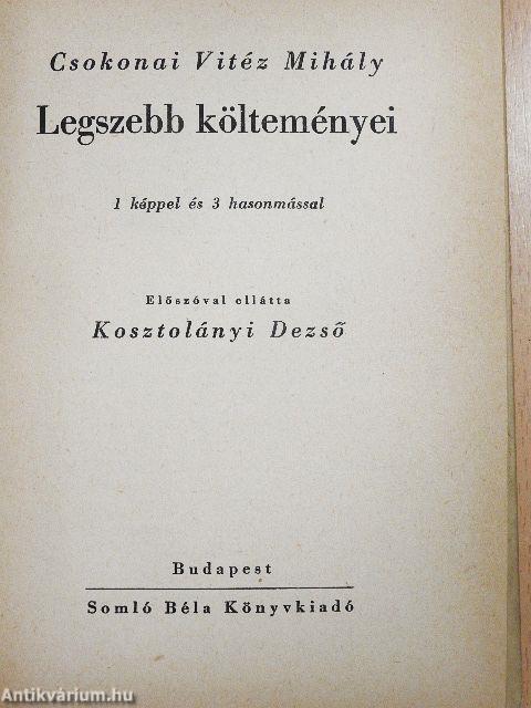 Csokonai Vitéz Mihály legszebb költeményei