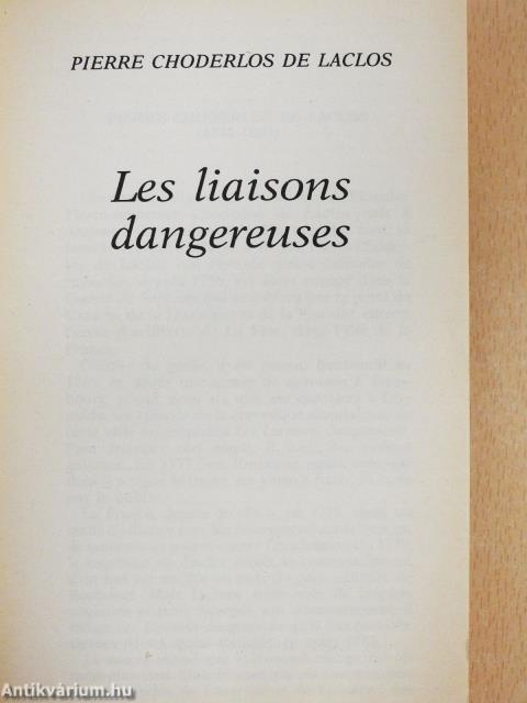 Les liaisons dangereuses