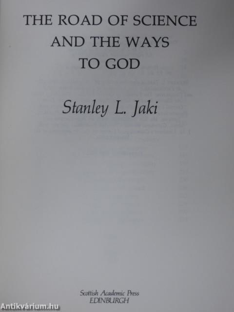 The road of science and ways to God (aláírt példány)