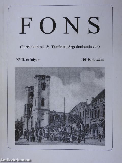 FONS 2010/4. (dedikált példány)