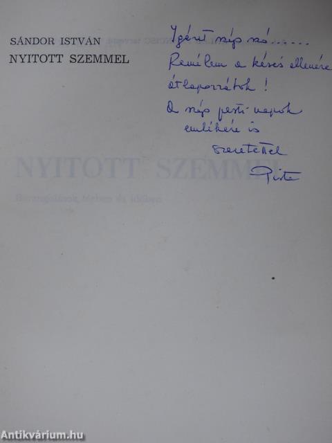 Nyitott szemmel (dedikált példány)