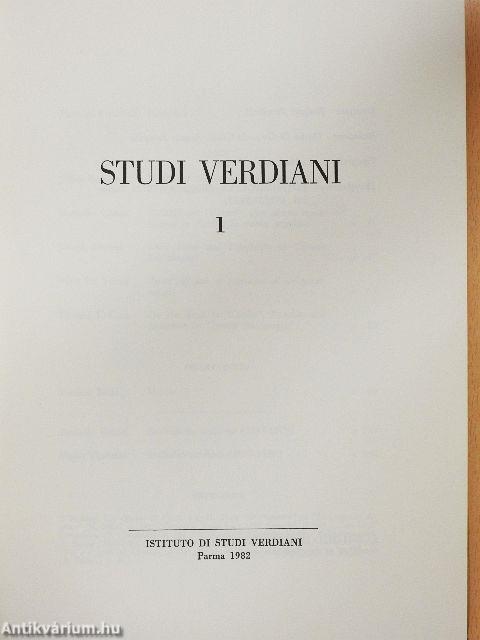 Studi Verdiani 1.