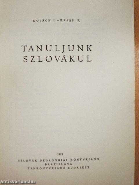 Tanuljunk szlovákul