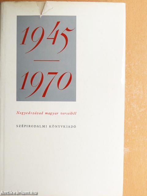 Negyedszázad magyar verseiből 