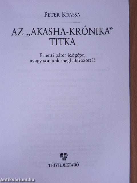 Az "Akasha-krónika" titka