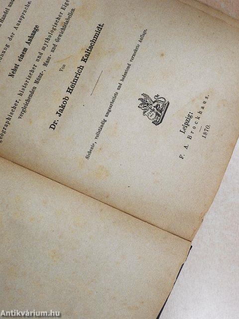 Neuestes und vollstandigstes Fremdwörterbuch