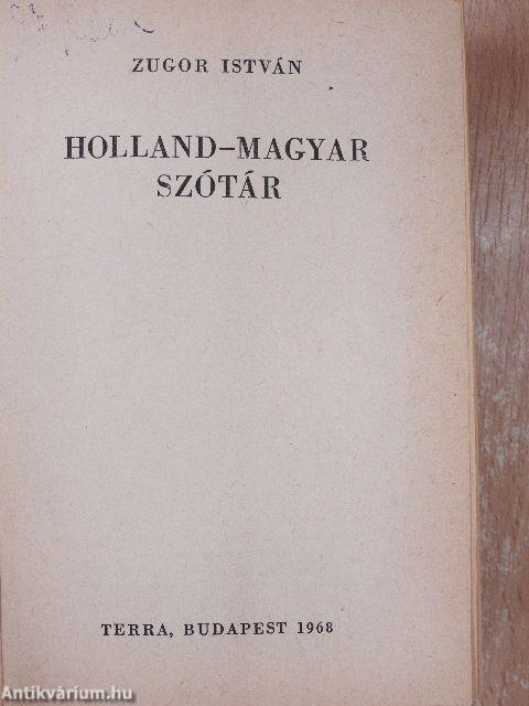 Holland-magyar szótár 