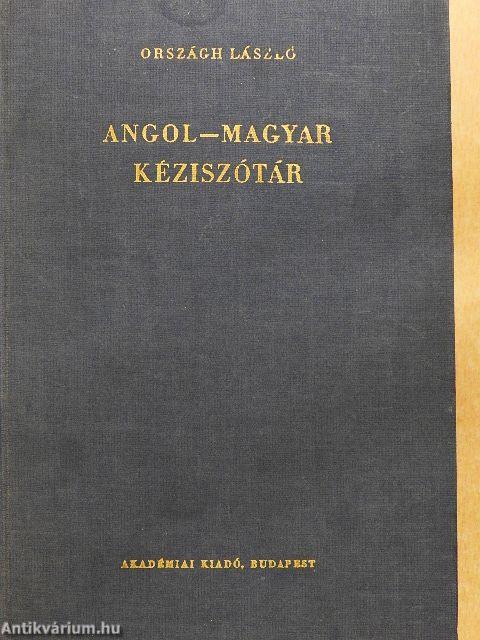 Angol-magyar kéziszótár