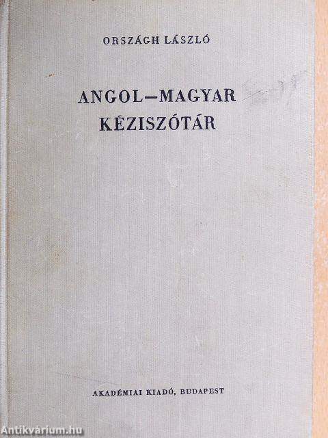 Angol-magyar kéziszótár
