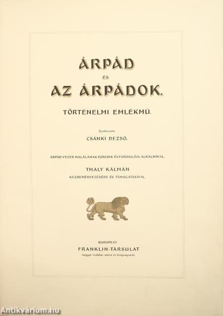 Árpád és az Árpádok