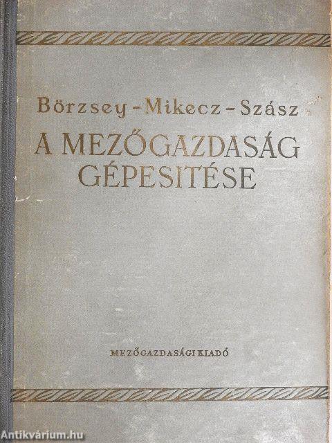 A mezőgazdaság gépesítése