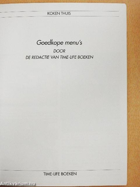 Goedkope menu's