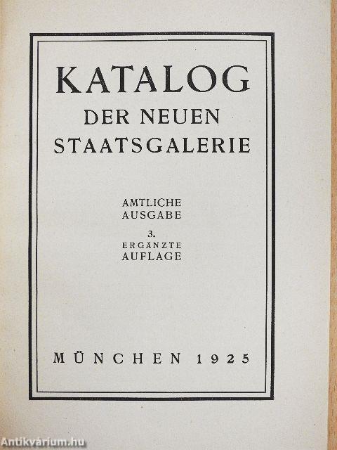 Katalog der Neuen Staatsgalerie