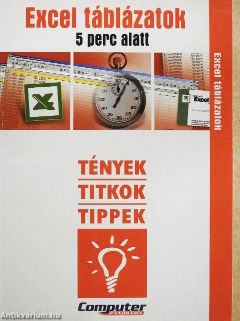 Excel táblázatok 5 perc alatt