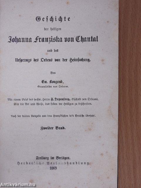 Geschichte der heiligen Johanna Franziska von Chantal II. (gótbetűs)