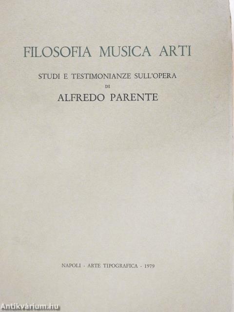 Filosofia Musica Arti