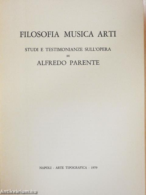 Filosofia Musica Arti