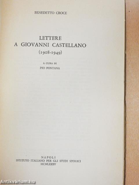 Lettere a Giovanni Castellano