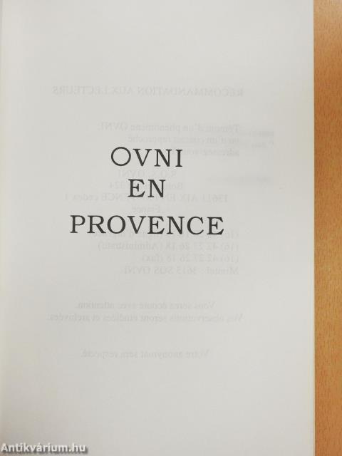 Ovni en Provence