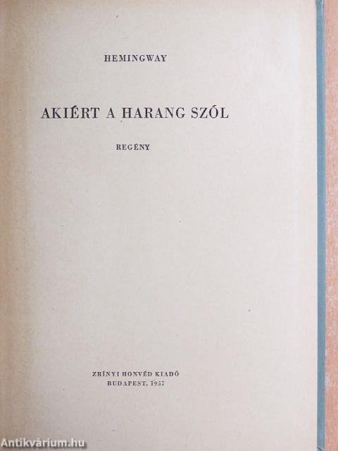 Akiért a harang szól