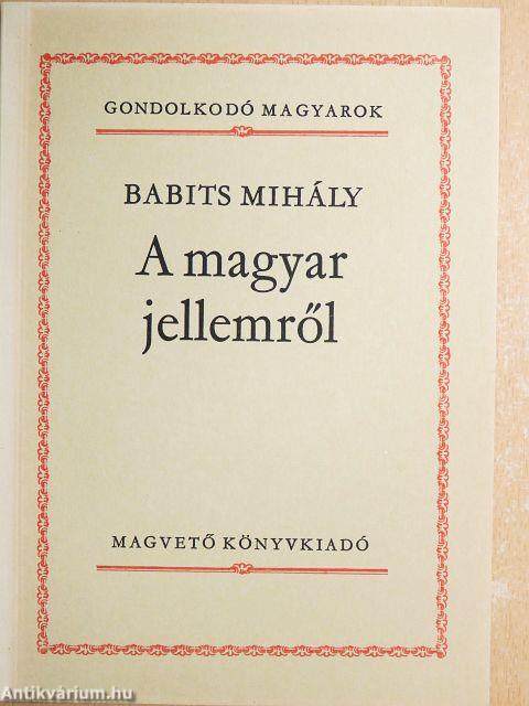 A magyar jellemről