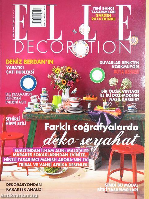 Elle Decoration nisan-mayis 2014