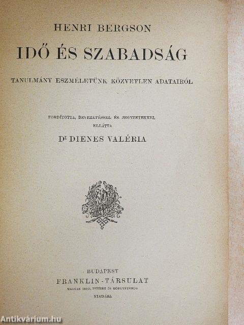 Idő és szabadság