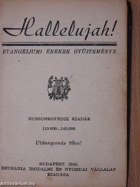 Evangéliumi énekek/Hallelujah!