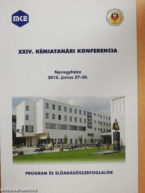 XXIV. Kémiatanári konferencia