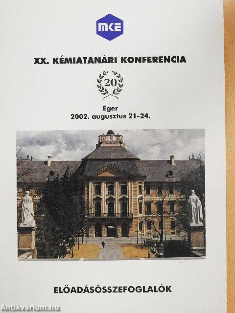 XX. Kémiatanári konferencia