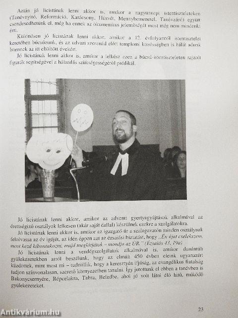 A Berzsenyi Dániel Evangélikus Gimnázium (Líceum) és Kollégium Évkönyve a 2006/2007. tanévről az iskola fennállásának 450. évében