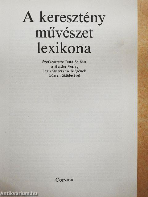 A keresztény művészet lexikona