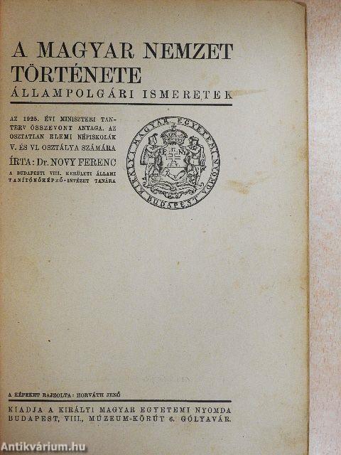 A magyar nemzet története