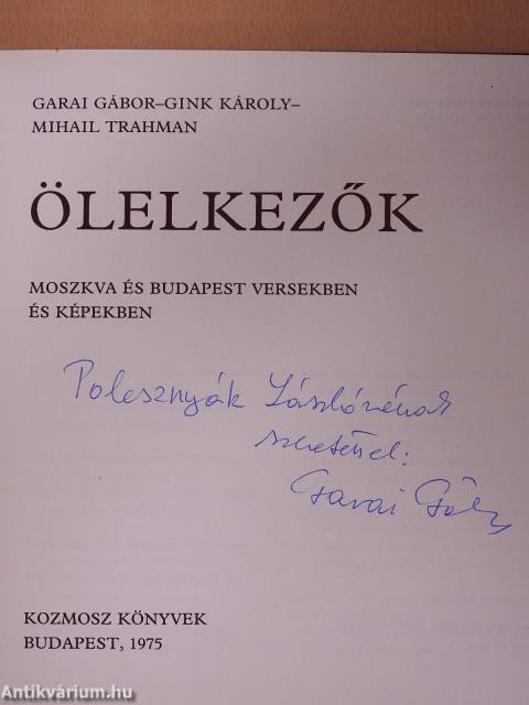 Ölelkezők (dedikált példány)