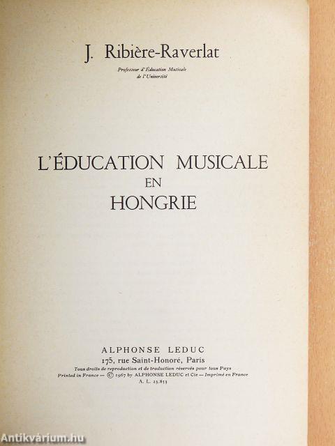 L'Éducation Musicale en Hongrie