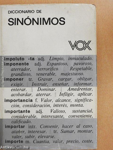 Diccionario de Sinónimos